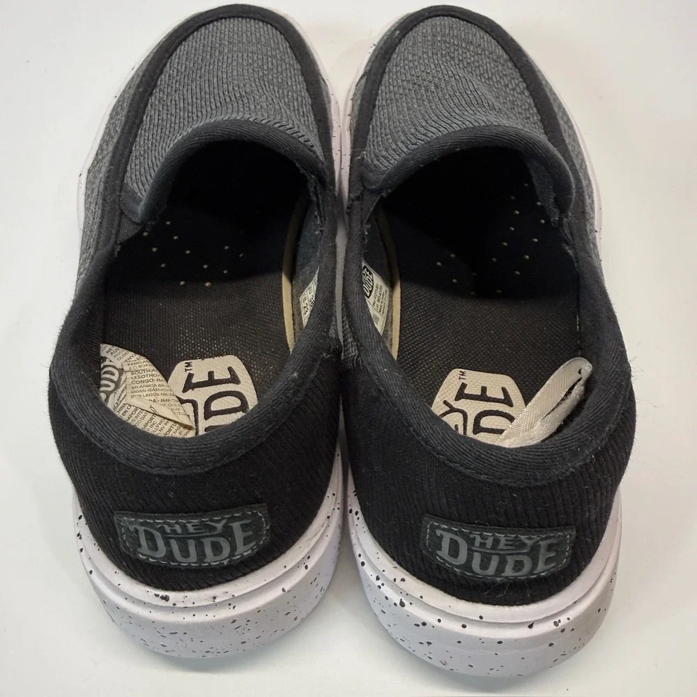 Hey Dude Sunapee W Sport Mesh Slip Pull On Shoe 40241-001 Black Women 7 - Picture 8 of 14